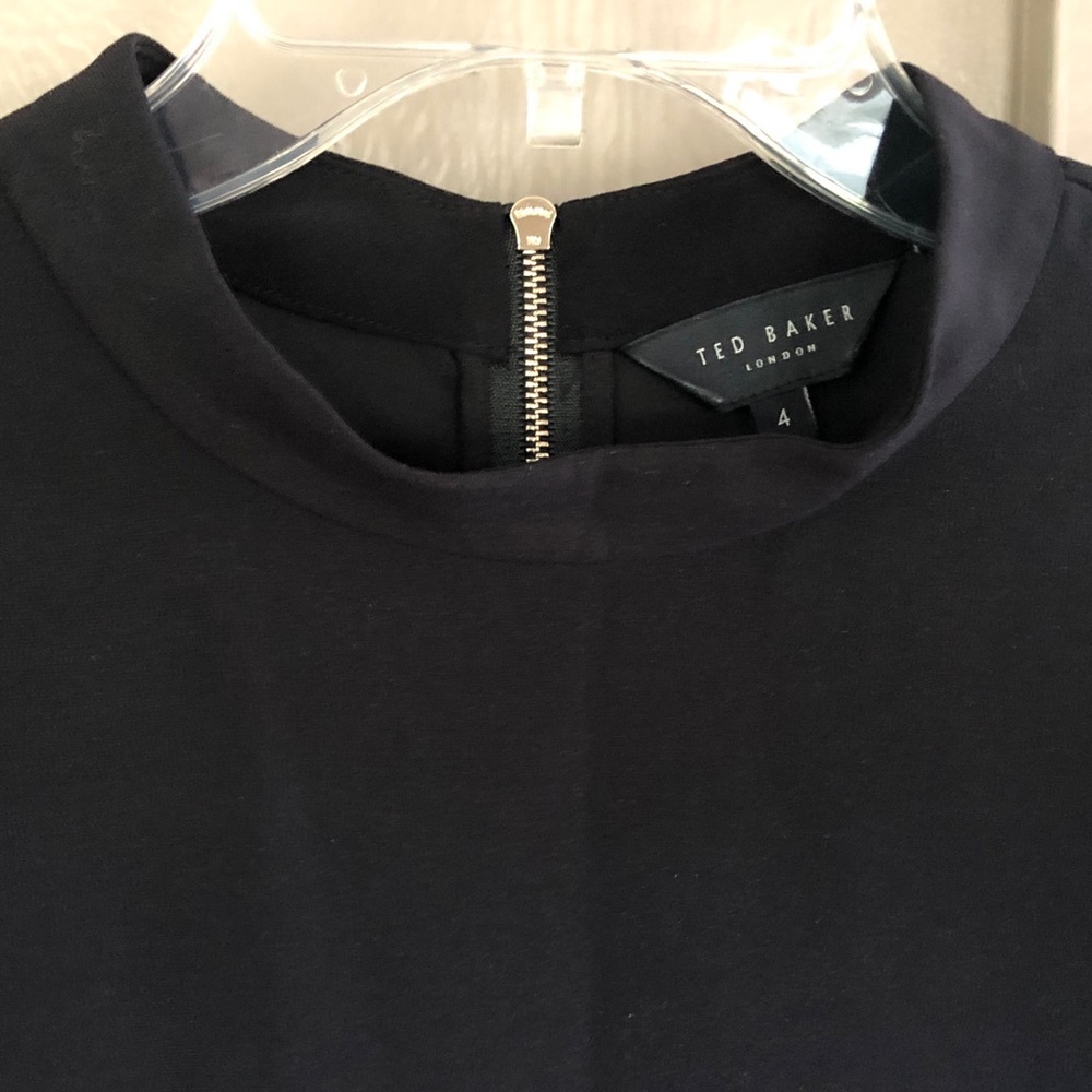 Ted Baker London Micaeli Organza Puff Sleeve Black Top US Size 8 - 10 (UK 4) - Picture 7 of 15